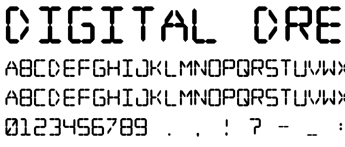 Digital dream Fat font